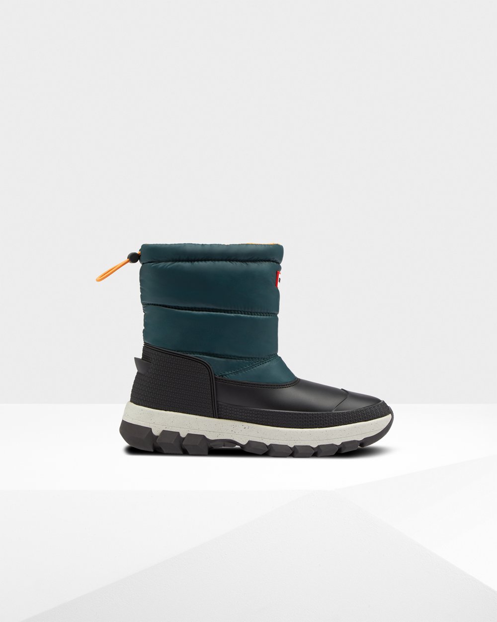 Botas De Neve Hunter Feminina Verdes/Cinzentas - Original Insulated Short - 02JTFDCHP